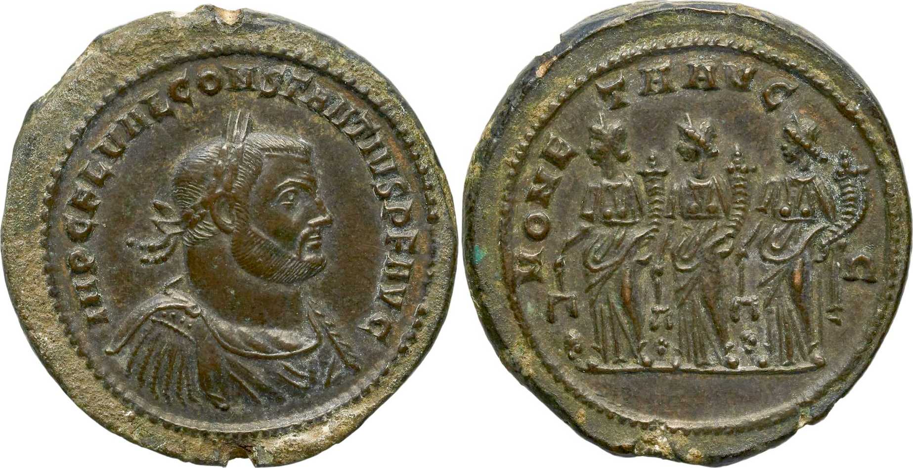 RIC VI, ROMA, CONSTANTIUS, UNLISTED ISSUE [MONETA AVGG]